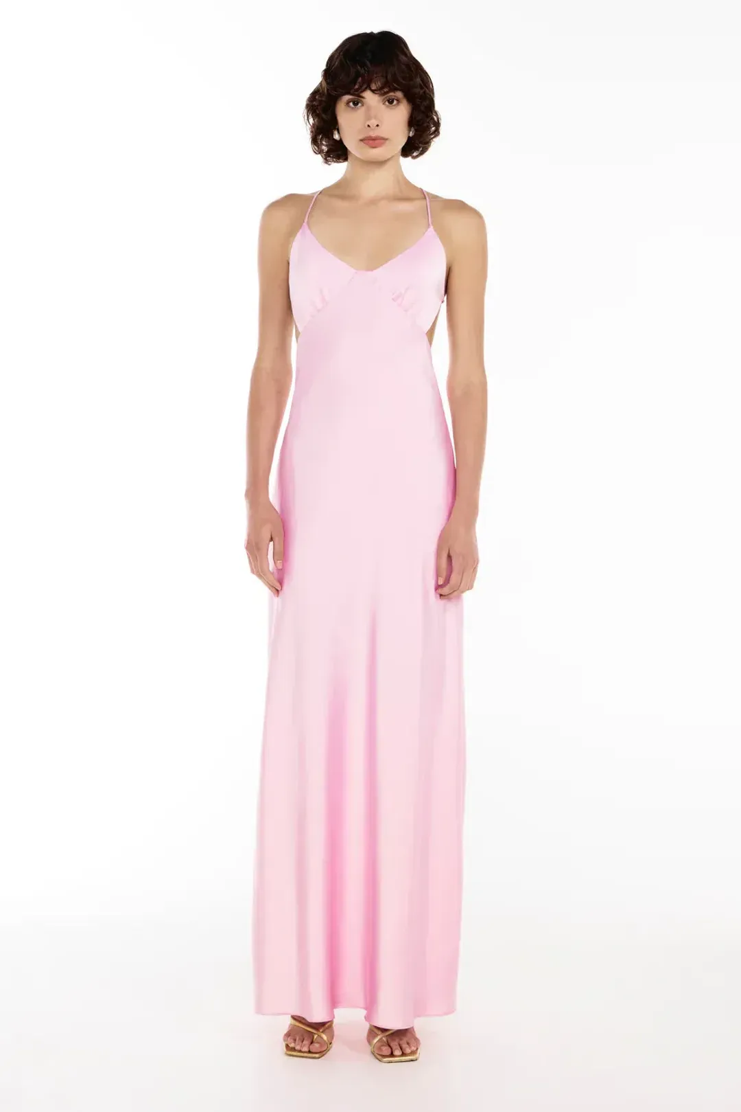 Manning Cartell Hydrangea Saturation Point Slip Dress in Pink Size 6 for rent on The Volte - main image