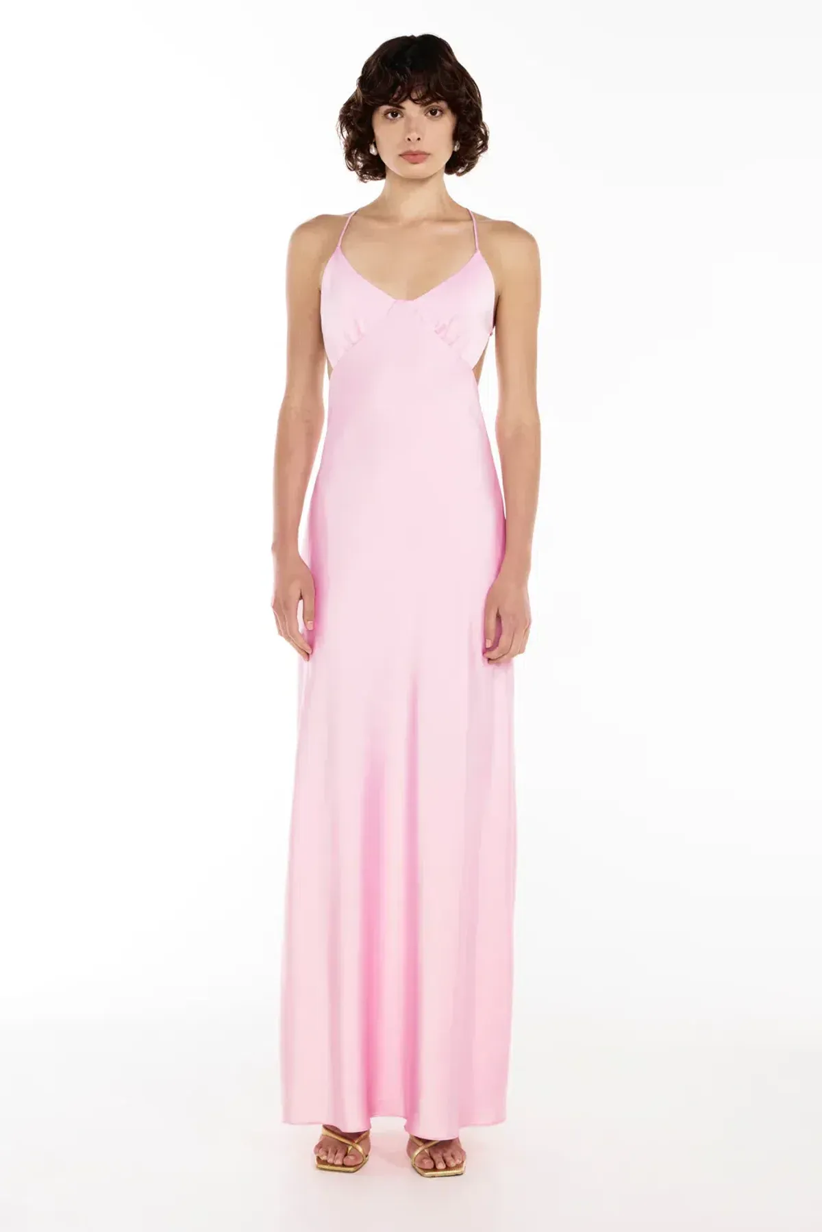 Manning Cartell Hydrangea Saturation Point Slip Dress in Pink Size 6 for rent on The Volte - main image