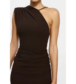Effie Kats Greer Gown Brown Size 8 for rent on The Volte - image 5