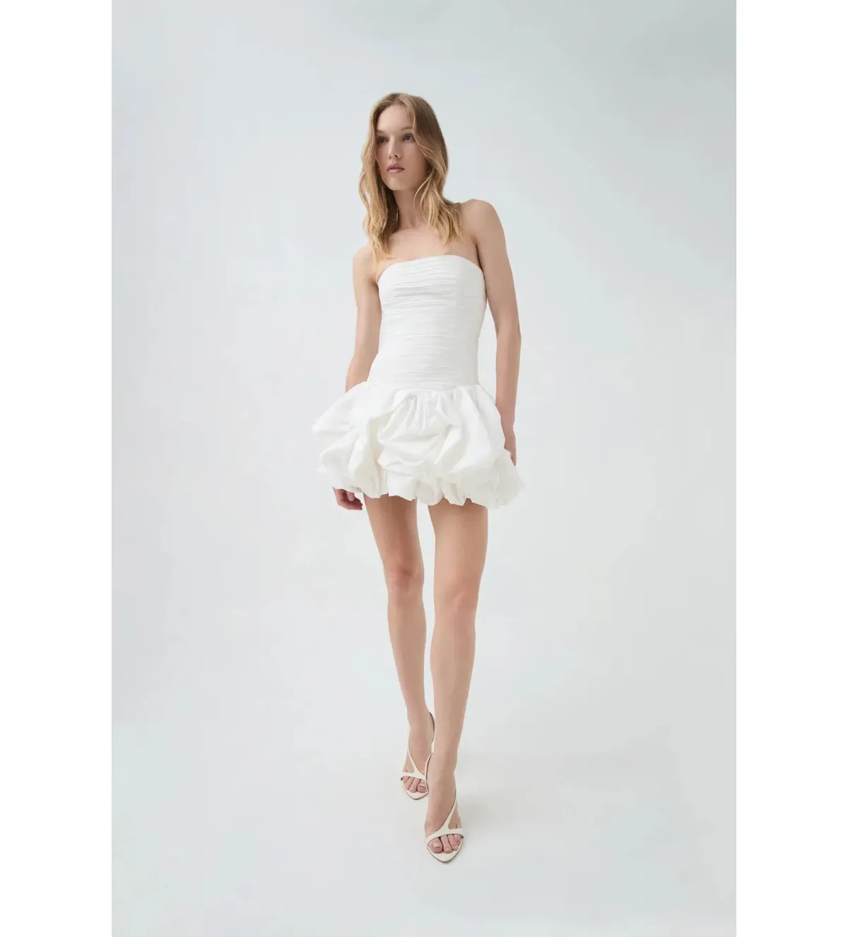 Aje Violette Bubble Mini White Size 8 for rent on The Volte - main image