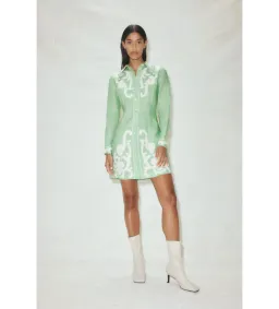 Alemais Ruby Applique Mini Dress Mint Size 10 for rent on The Volte - image 1
