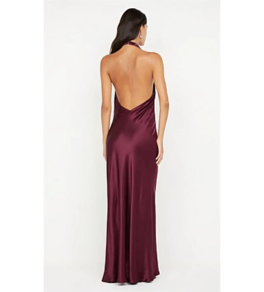 Bec and Bridge Elisia Wrap Maxi Dress in Plum Size AU 6 for rent on The Volte - main image