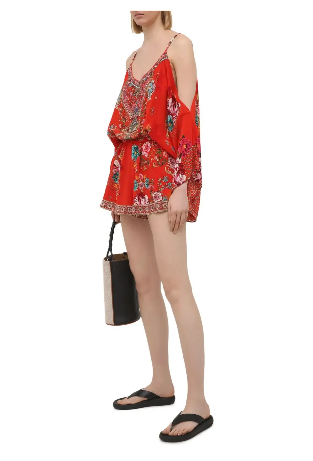 Camilla Drop Shoulder Playsuit Cameos Can Can Size S AU 10 for rent on The Volte - main image