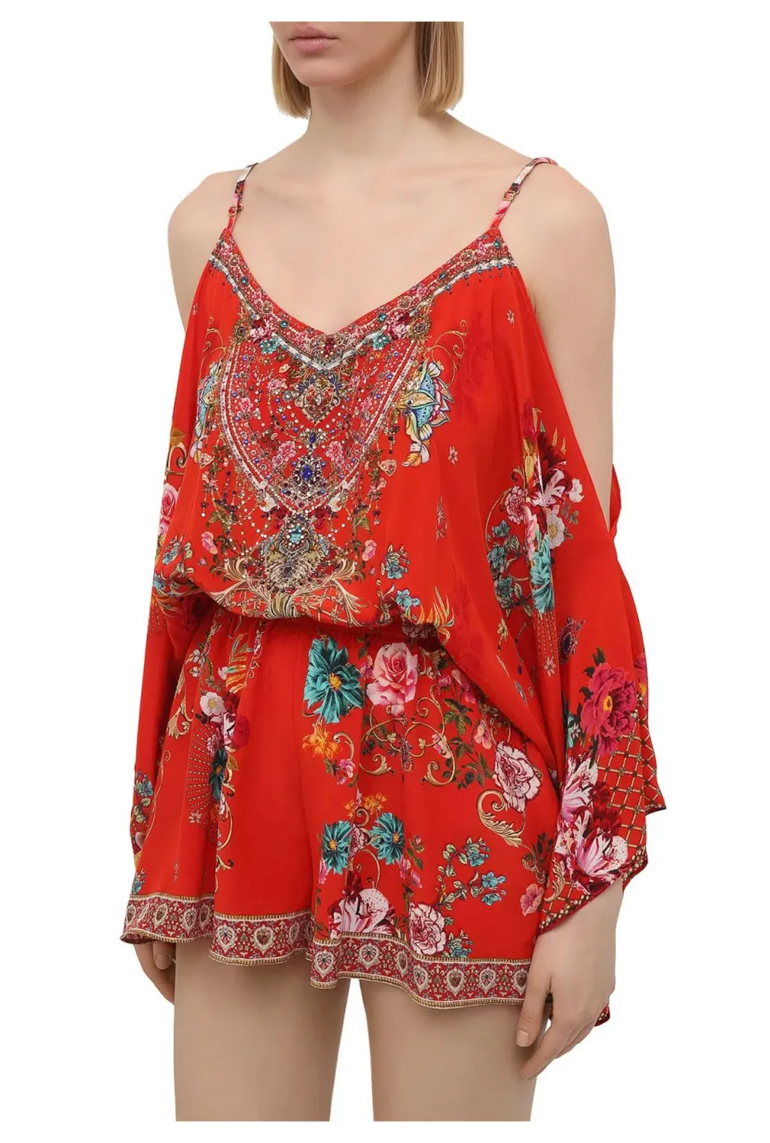 Camilla Drop Shoulder Playsuit Cameos Can Can Size S AU 10 for rent on The Volte - main image