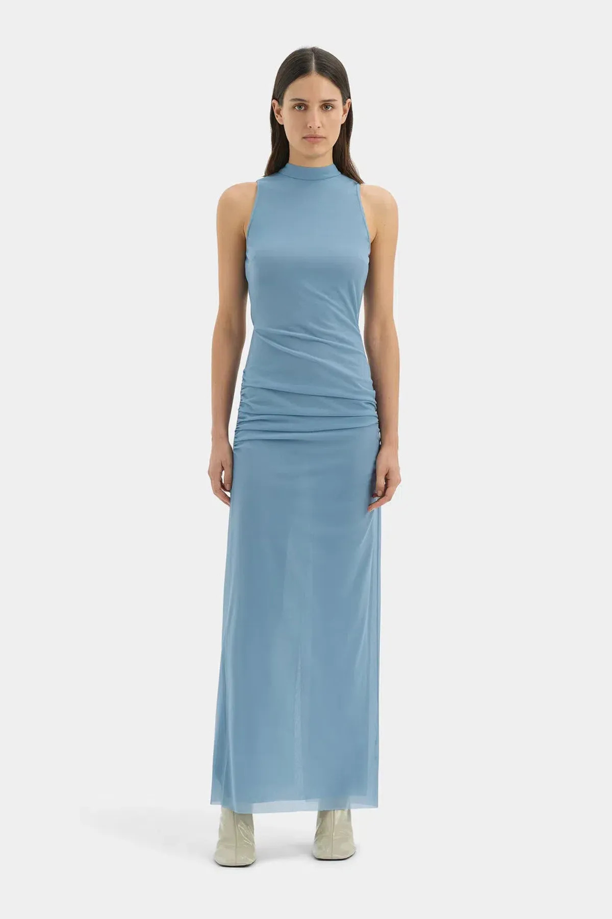 Sir the Label Ruby Open Back  Maxi Gown Aqua Size 8  for rent on The Volte - main image