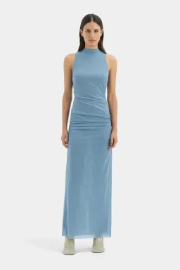 Sir the Label Ruby Open Back  Maxi Gown Aqua Size 8  for rent on The Volte - image 1