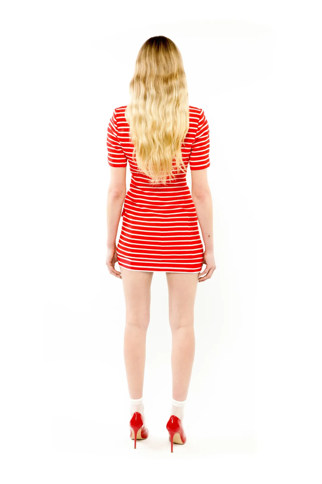 ALICE By Alice McCall Juno Blazer Orange Stripe Size AU 14 for rent on The Volte - main image