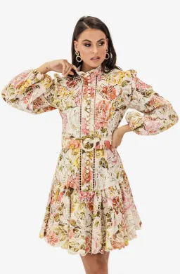 Zimmermann Bonita Embroidered Mini Dress Size AU 10 for rent on The Volte - image 1