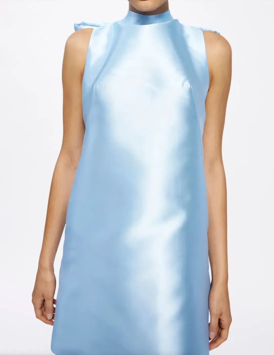Effie Kats Jorja Mini dress in  Cornflower Blue Size AU 10 for rent on The Volte - main image