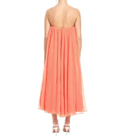 Aje Filigree Sweetheart Midi Dress Sunset Orange Size AU 12 for rent on The Volte - image 4