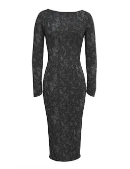 Mistress Rocks Distressed Open Back Midi Dress Size 8/XS for rent on The Volte - image 1