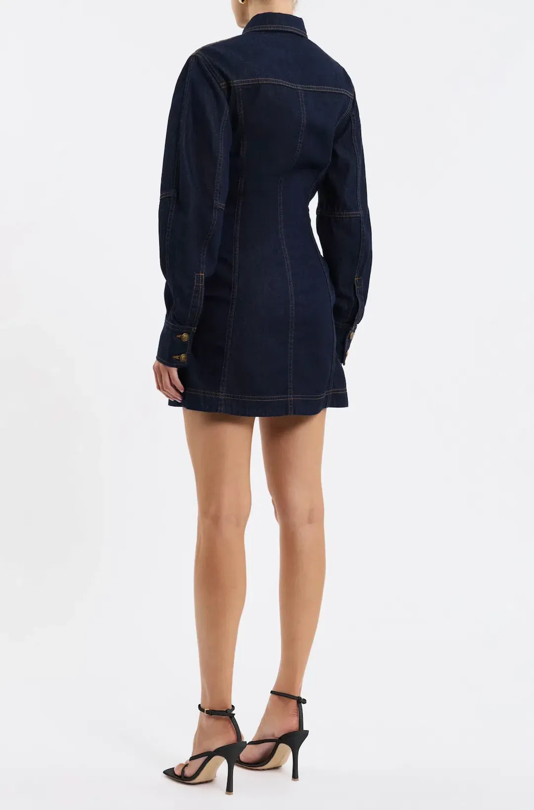 Rebecca Vallance Dylan Denim Mini Dress Size 8 for rent on The Volte - main image