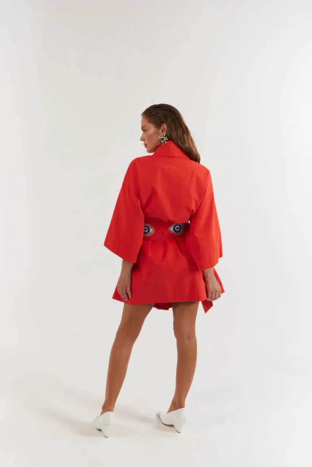 La Boheme Nirvana Robe Mini Dress Red Size 10/M for rent on The Volte - main image