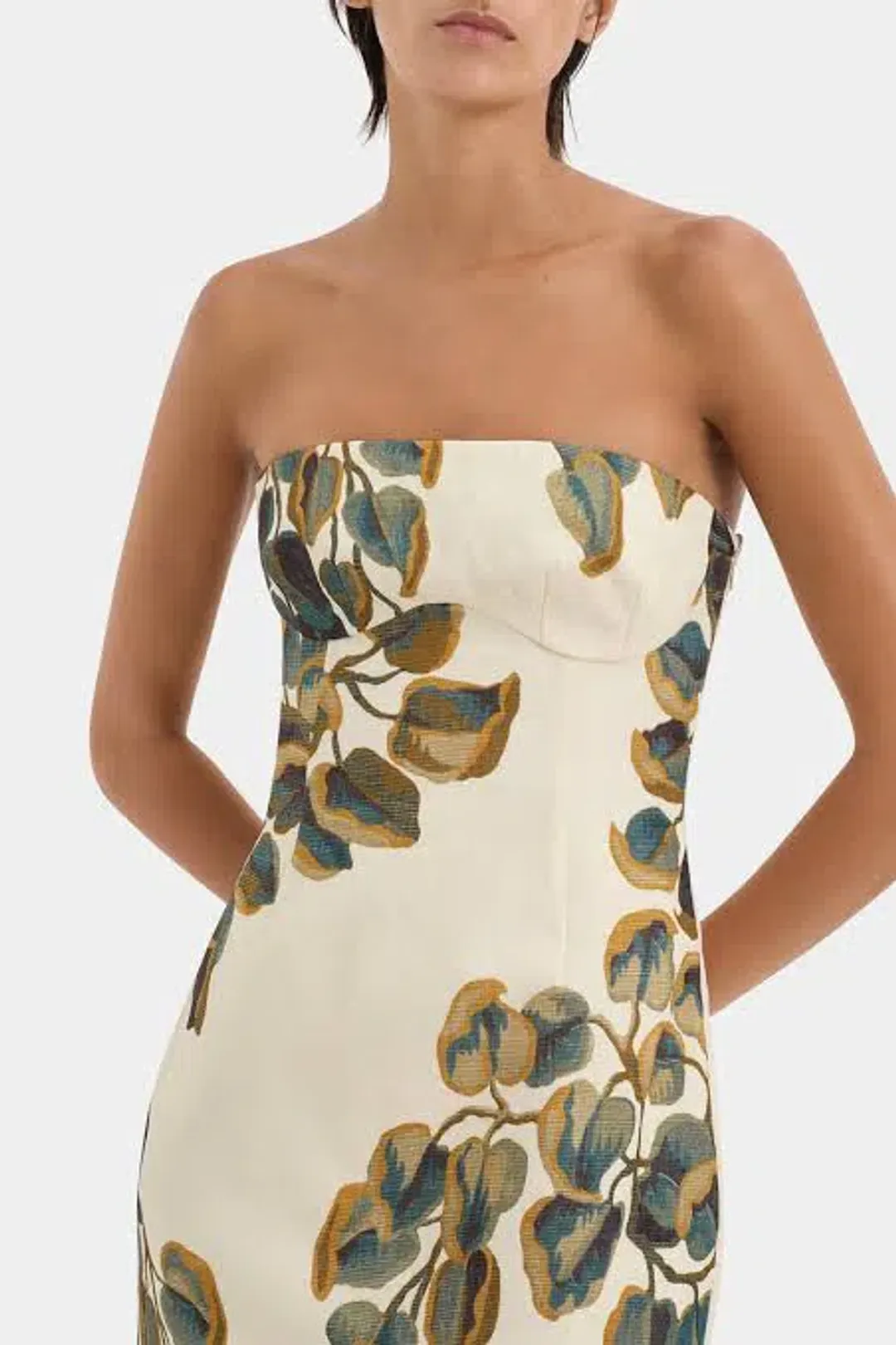 SIR Evalita Column Dress Midi Pine Valley Size AU 10 for rent on The Volte - main image