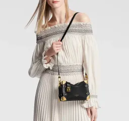 Louis Vuitton Side Trunk PM Black and Gold Bag for rent on The Volte - image 3