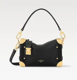Louis Vuitton Side Trunk PM Black and Gold Bag for rent on The Volte - image 1