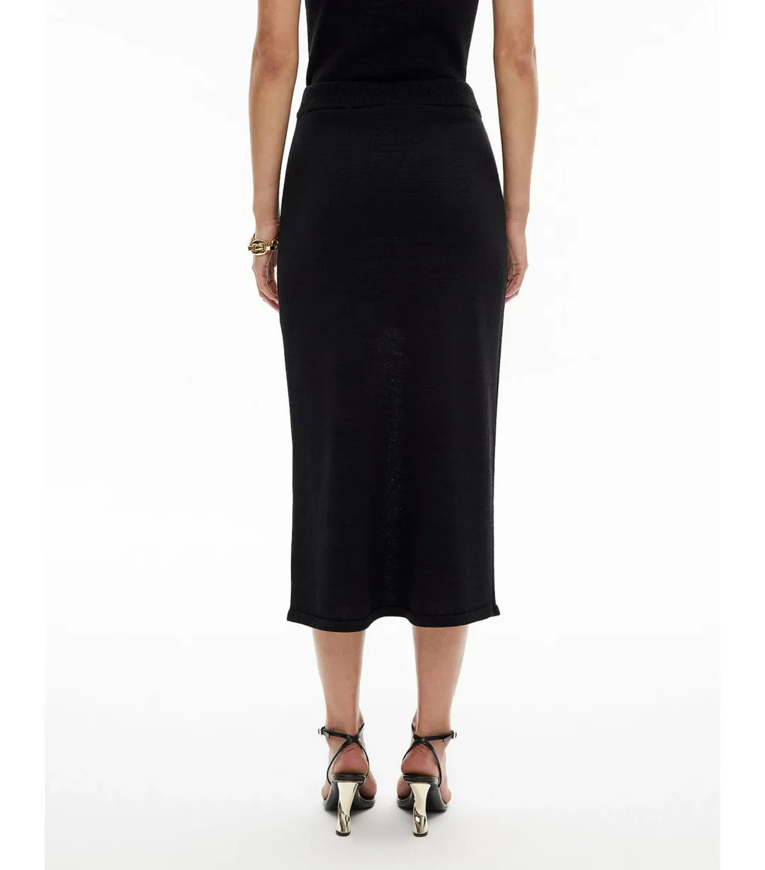 Witchery Knit Maxi Skirt Black Size  for rent on The Volte - main image