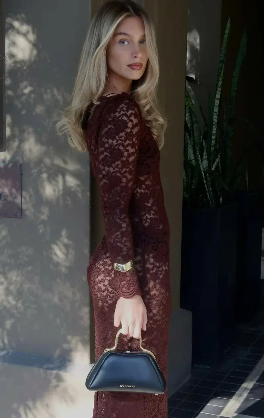 Arcina Ori Monet Dress Brown Size 8  for rent on The Volte - main image