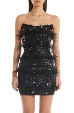 Eliya The Label Tiffany Mini Dress in Black Size AU 6 for rent on The Volte - image 2