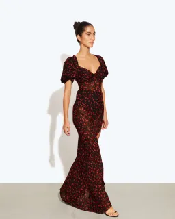 Rat & Boa Magnolia Floral Dress Black Floral Size XS/AU 6 for rent on The Volte - image 4