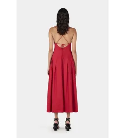 Hansen And Gretel  Carlotta Midi Dress Samba Red Size Au 10 for rent on The Volte - image 3