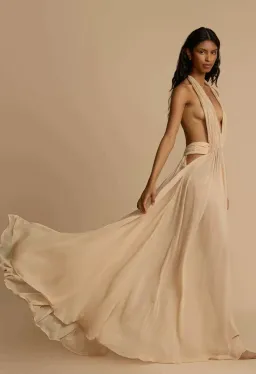 Arcina Ori Florence Maxi Dress Stone Size XS / AU 6 for rent on The Volte - image 2