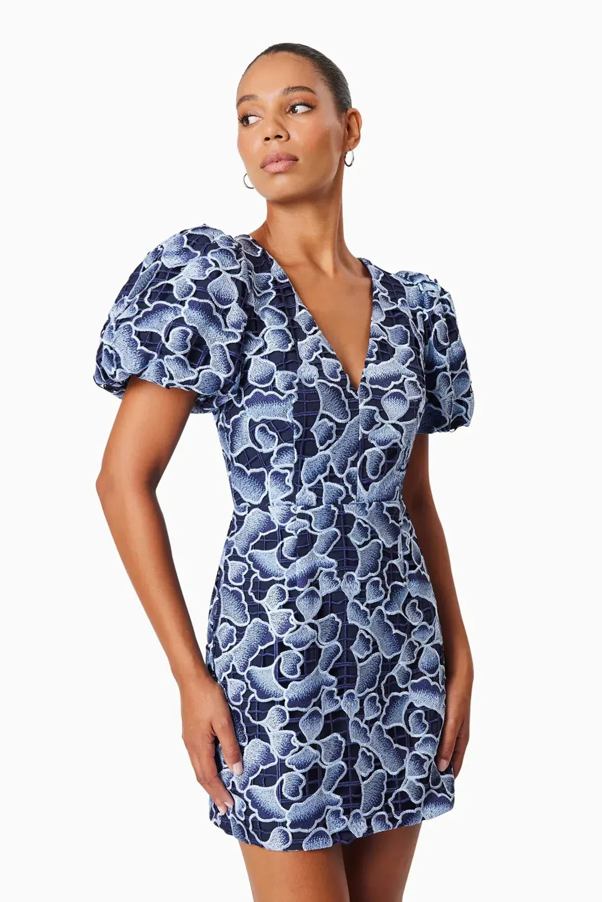 Elliatt Mila Mini Dress In Blue Size 6 for rent on The Volte - main image