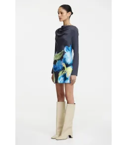 Significant Other The Merida Mini Dress in Midnight Botanic Size AU 8 for rent on The Volte - image 2