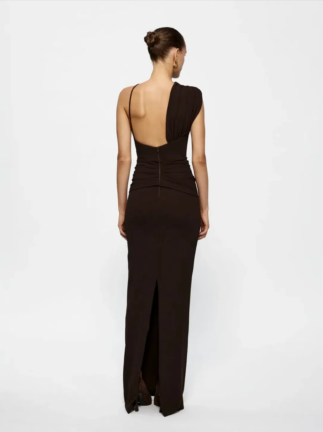 Effie Kats Greer Maxi Gown Coffee Size XS / AU 6-8 for rent on The Volte - main image