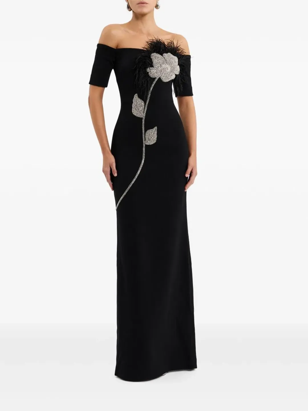 Rebecca Vallance Starlight Gown in Black Size AU 8 for rent on The Volte - main image
