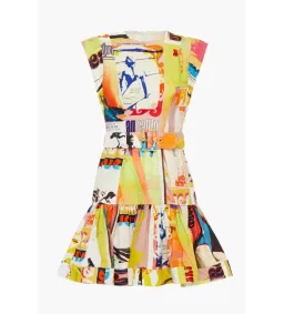 Zimmermann Brightside Fluted Mini Dress Multi Print Size 3/AU 14 for rent on The Volte - image 8
