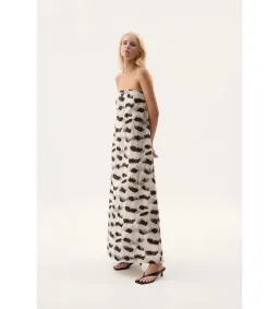 Aje Airlie Strapless Maxi Dress Light Plume Size 6/XS for rent on The Volte - image 2