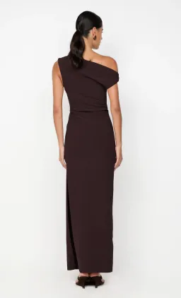 Bec + Bridge Leora Asym Maxi Dress Dark Chocolate Size AU 12 for rent on The Volte - image 5