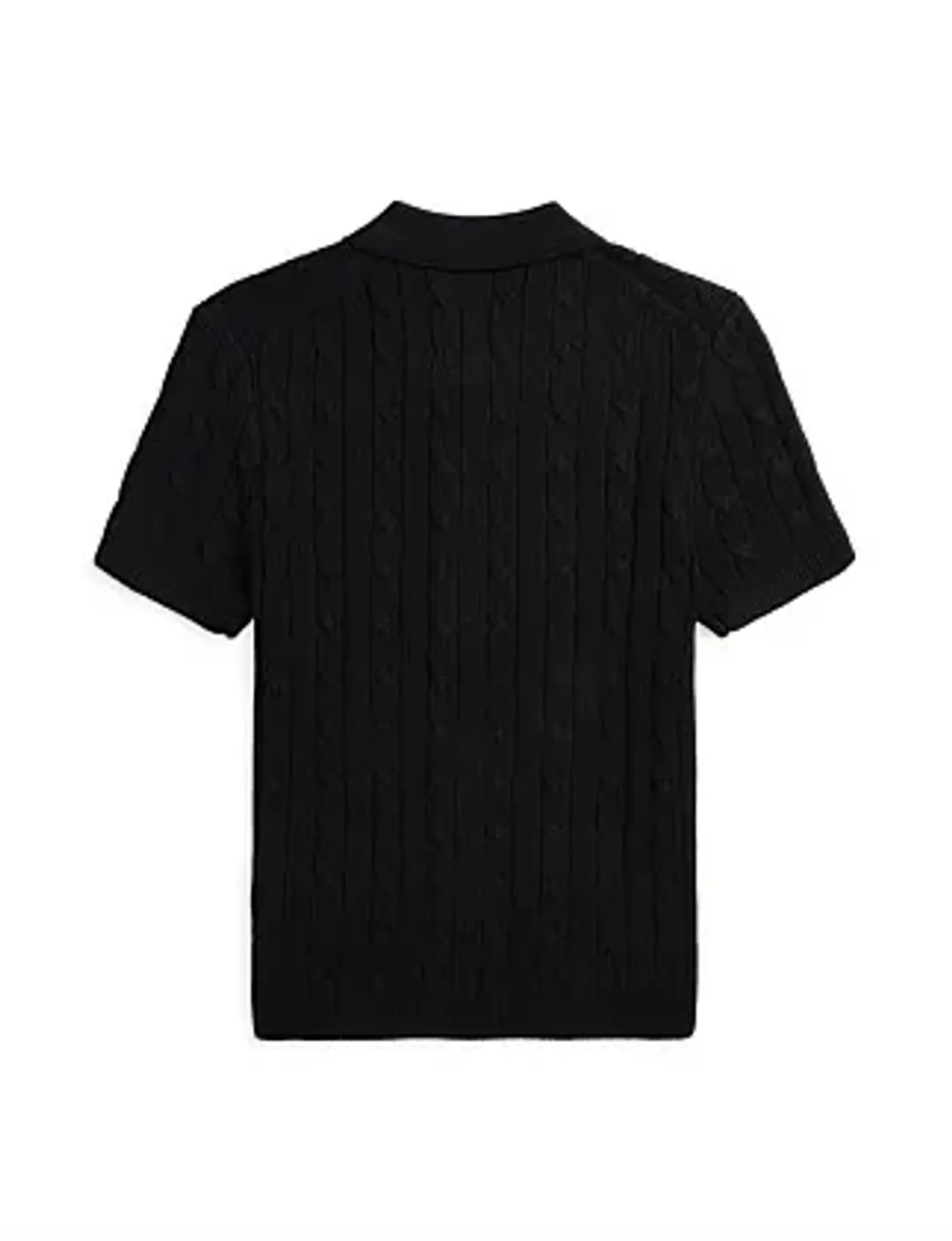 Ralph Lauren Cable-knit Polo Cardigan Black  for rent on The Volte - main image
