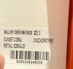 MISHA Mallory Crepe Mini Dress in Coral Size 8/S for rent on The Volte - image 4