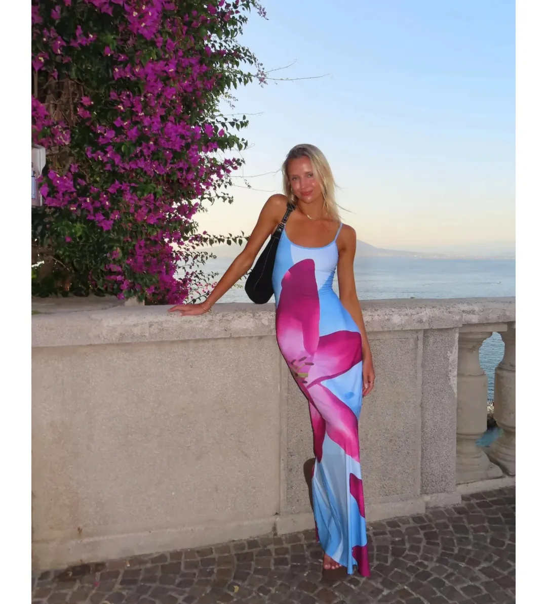 With Harper Lu Slip Maxi Dress Sky Lily Floral Size L AU 12 for rent on The Volte - main image