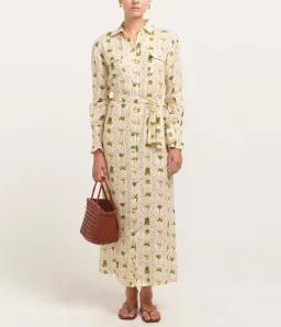 Palm Noosa Marigold Dress Tropical Palm Size 10 for rent on The Volte - image 1