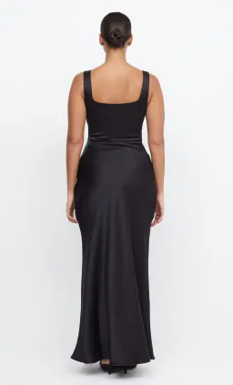 Bec & Bridge The Dreamer Square Neck Maxi Dress Black Size 10 for rent on The Volte - image 4