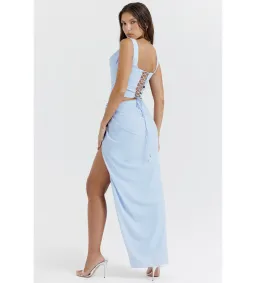 House of CB Vesper Soft Blue Maxi Skirt and Top Size 8 for rent on The Volte - image 4
