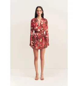 Shona Joy Nolita Shift Mini Dress Rosewood Floral One Size 6/XS for rent on The Volte - image 2