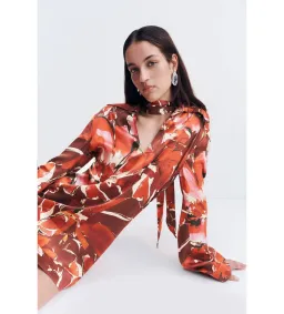 Shona Joy Nolita Shift Mini Dress Rosewood Floral One Size 6/XS for rent on The Volte - image 6
