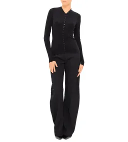 Alexander Wang Long Sleeve High Neck Cardigan Black One Size for rent on The Volte - image 1