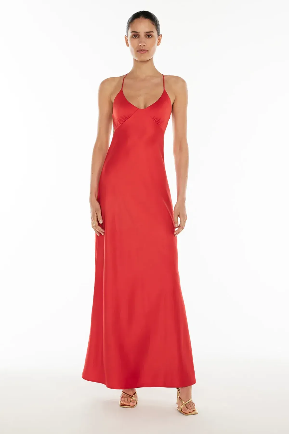 Manning Cartell Saturation Point Slip Maxi Dress Red Size 8 for rent on The Volte - main image