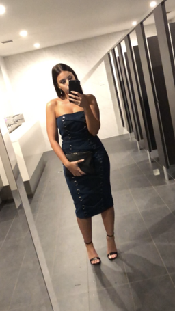 MISHA Petra Dress Navy Size 8/S for rent on The Volte - image 3