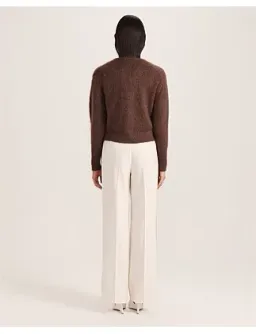 Saba Maisy Mohair Long Sleeve Cardi Choco Brown 12/M for rent on The Volte - image 4