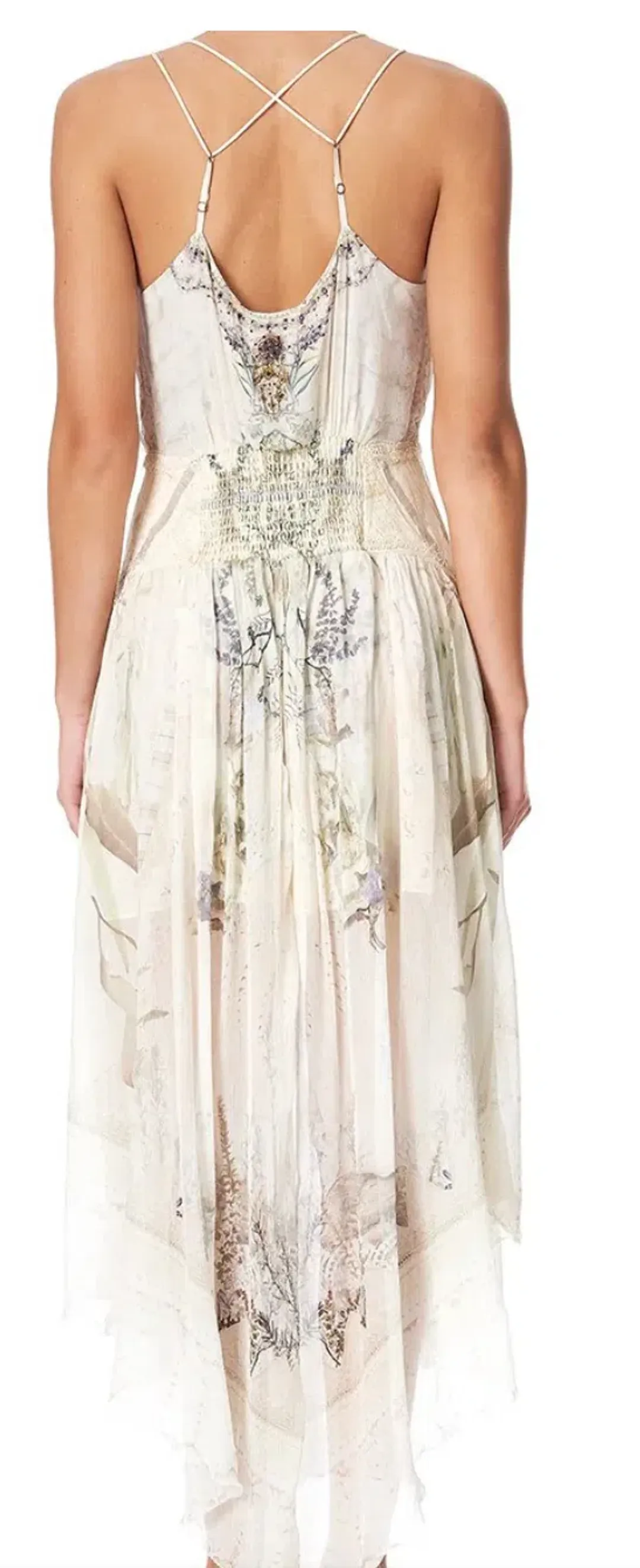 Camilla Memories of Moree Strap Dress with Shaped Waistband Size AU 14 for rent on The Volte - main image