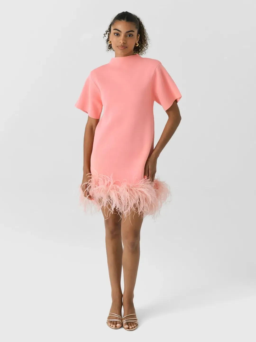 Rachel Gilbert Rita Mini Dress in Pink Size AU10 for rent on The Volte - main image