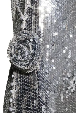 Magda Butrym x H&M Sequin Rose Appliqué Maxi Dress Size XL/AU14 for rent on The Volte - image 5