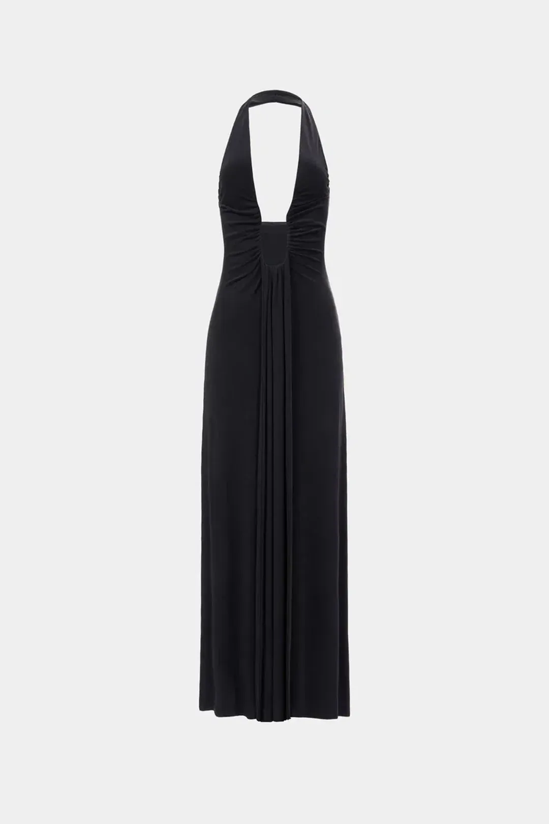 MISHA Jennifer Cupro Maxi Dress Black Size 6/XS for rent on The Volte - main image