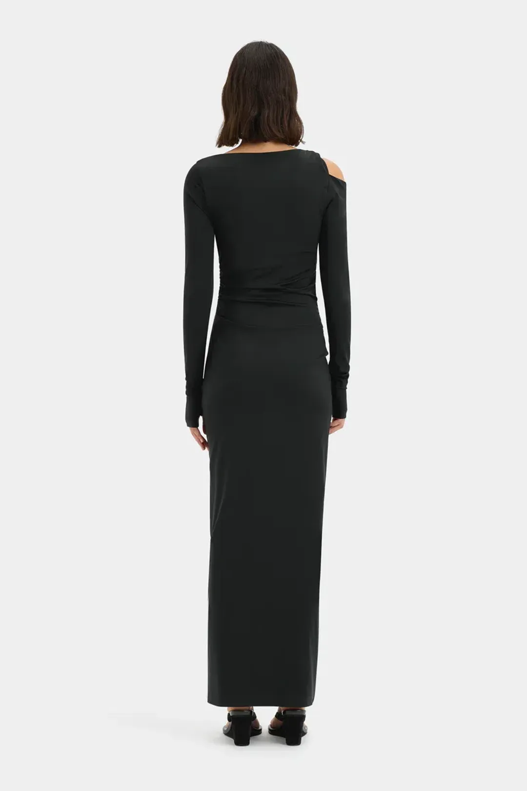Sir The Label Elm Long Sleeve Midi Dress Black Size 10/M for rent on The Volte - main image